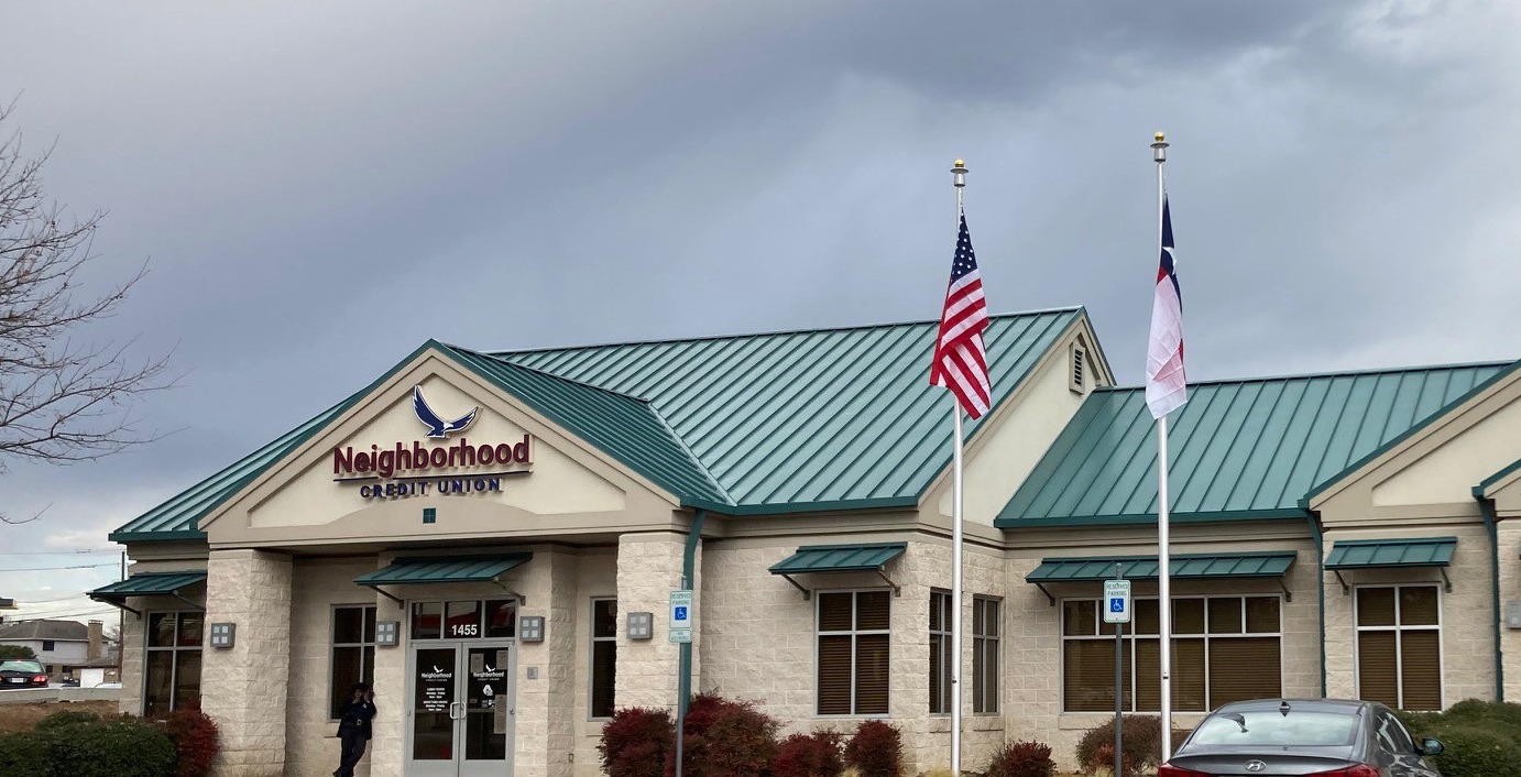 Lancaster branch outside with logo sign