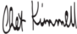Digitized image of Neighborhood Credit Union President and CEO Chet Kimmell's signature.