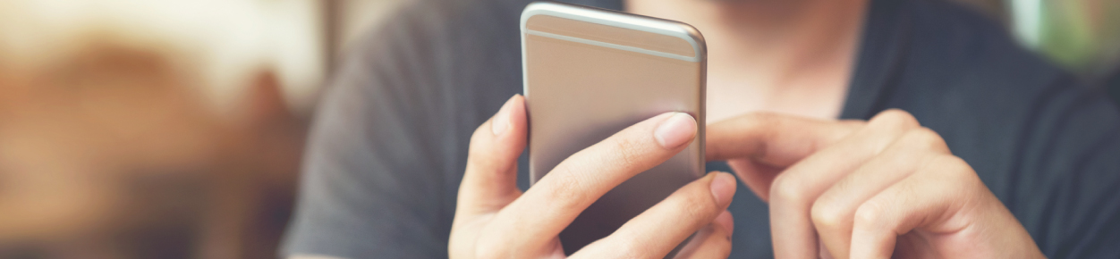 A man using a mobile phone