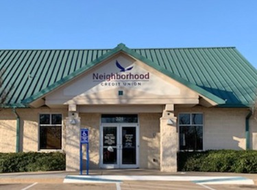 Outside of building with logo sign