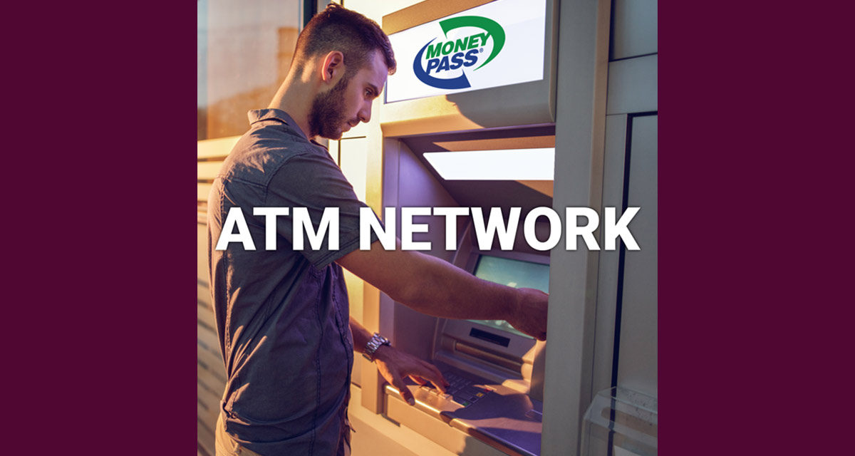 Image of a man using a moneypass ATM