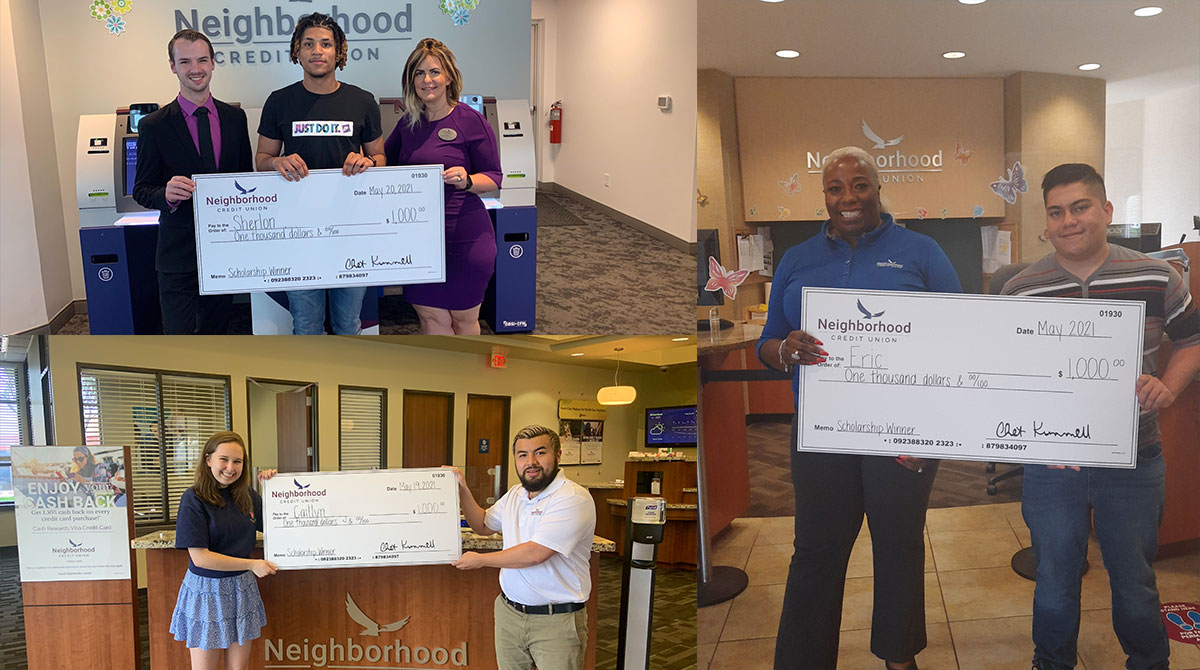 Top Left: Prosper Team with Sherlon, Bottom Left: Richardson Team with Caitlyn, Right: Community Development Team with Eric.