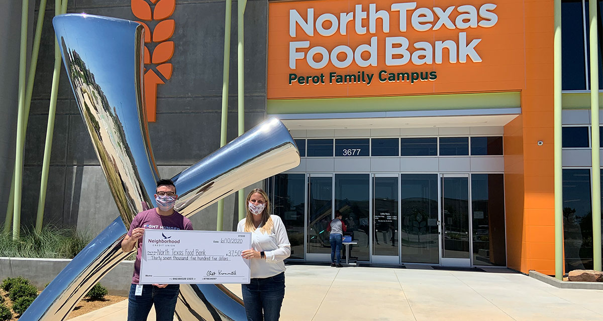 Credit Union Donates to Food Bank Dallas, TX Neighborhood CU News