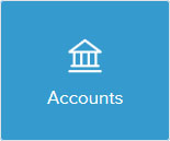 Building icon saying accounts