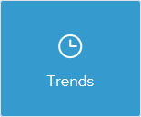 Clock icon saying trends