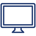 Desktop computer monitor icon