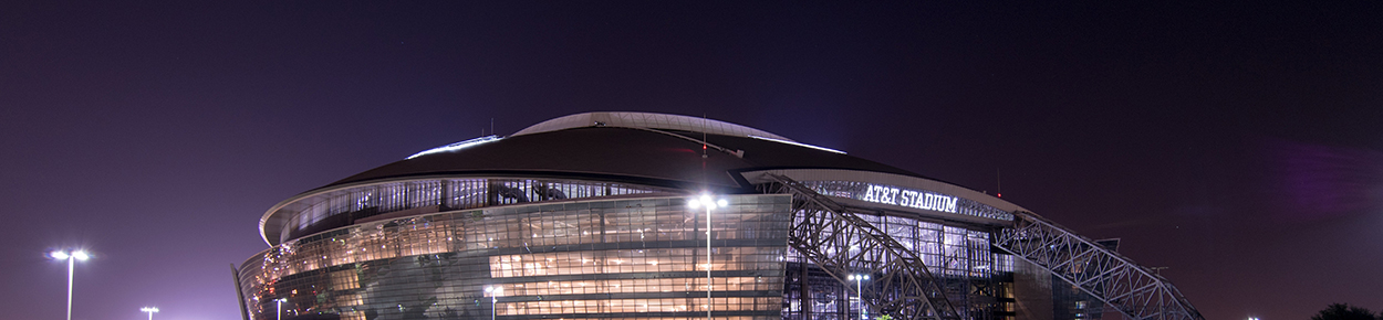 AT&T Stadium at night