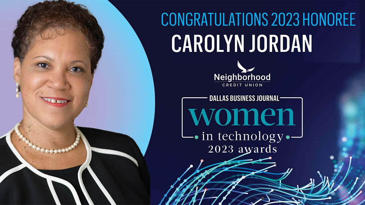 Offical Women in Tech image with Carolyn Jordan