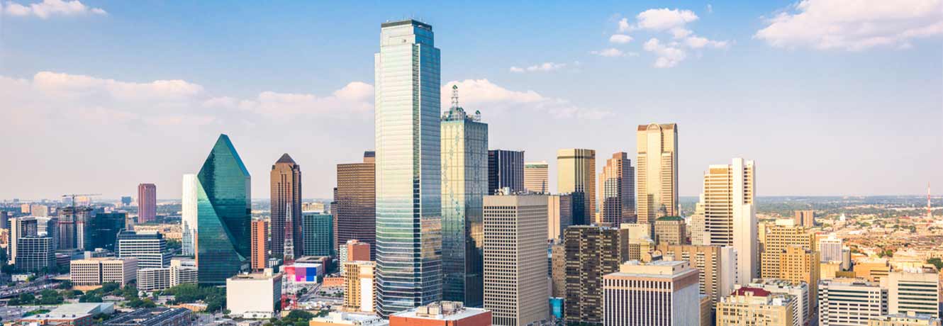 still image of the Dallas Skyline